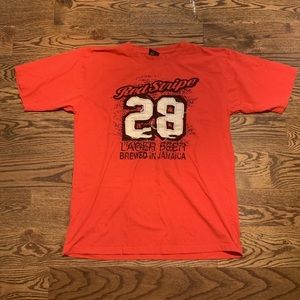 Red Stripe Beer T-shirt Size 2XL, Lager, Brewed In Jamaica